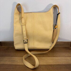 The Sak Pale Yellow Pebbled Leather Crossbody